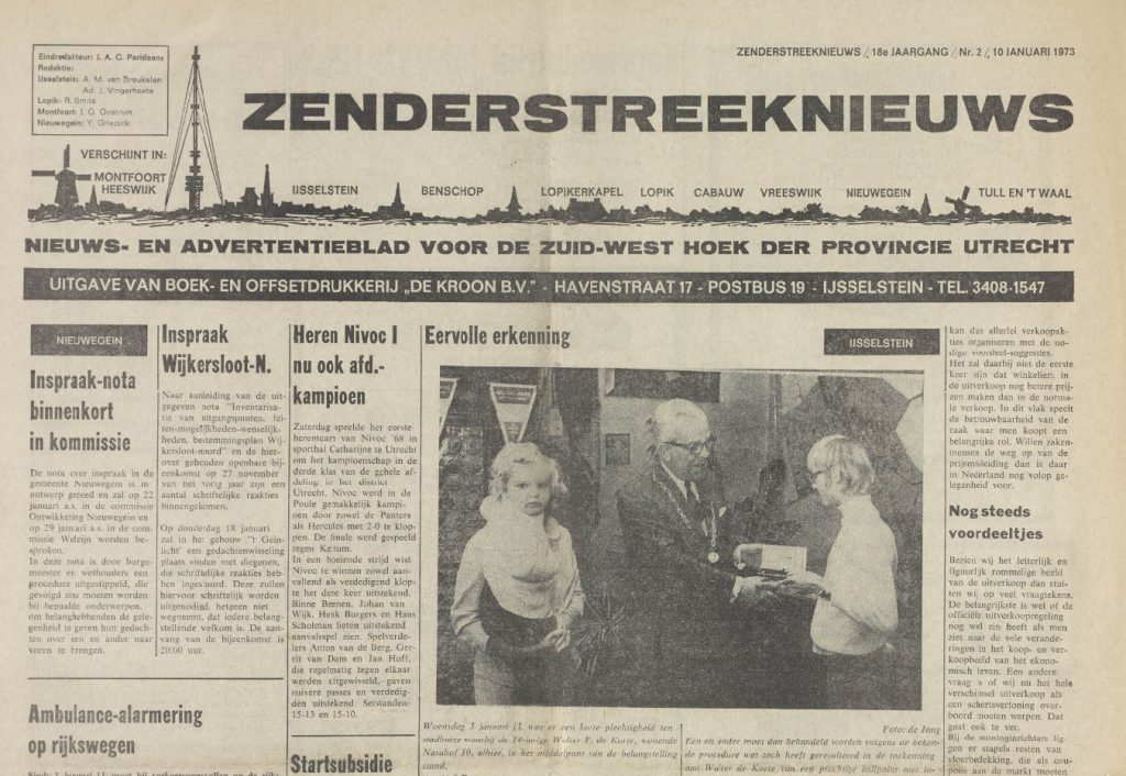 Nieuwe aanwinsten krantenbank: Zenderstreeknieuws, Zenderstadnieuws & De IJsselsteiner (1958-1995)